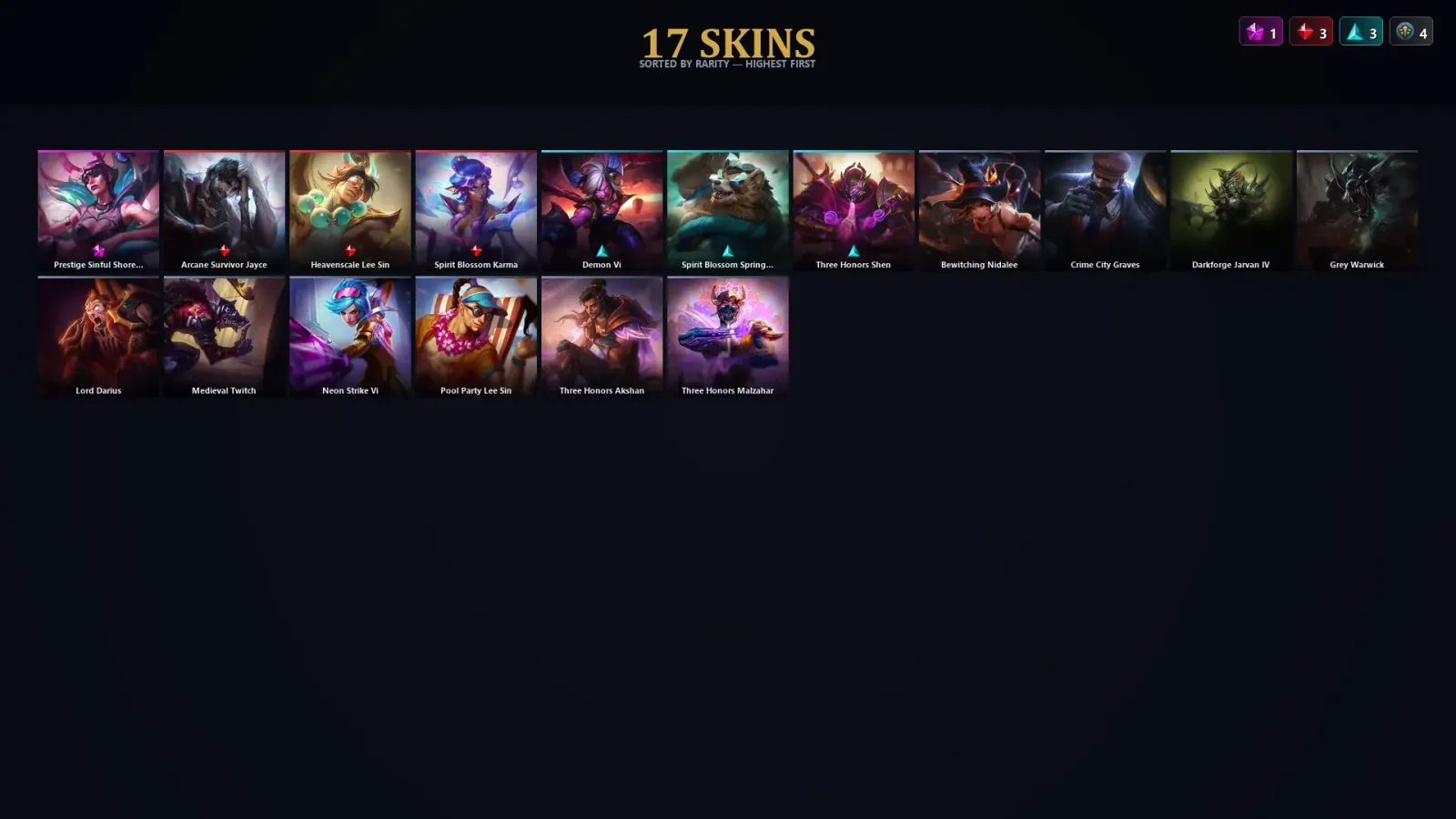 [LoL] | TR | Level 30 | Challenger | 40 Champions | 17 Skins | 20,843 BE