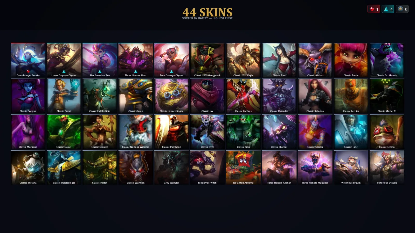 [LoL] | TR | Level 69 | Diamond II | 54 Champions | 12 Skins