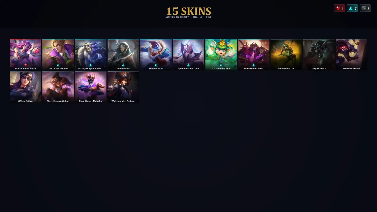 [LoL] | TR | Level 36 | Iron I | 76 Champions | 15 Skins — LoL account