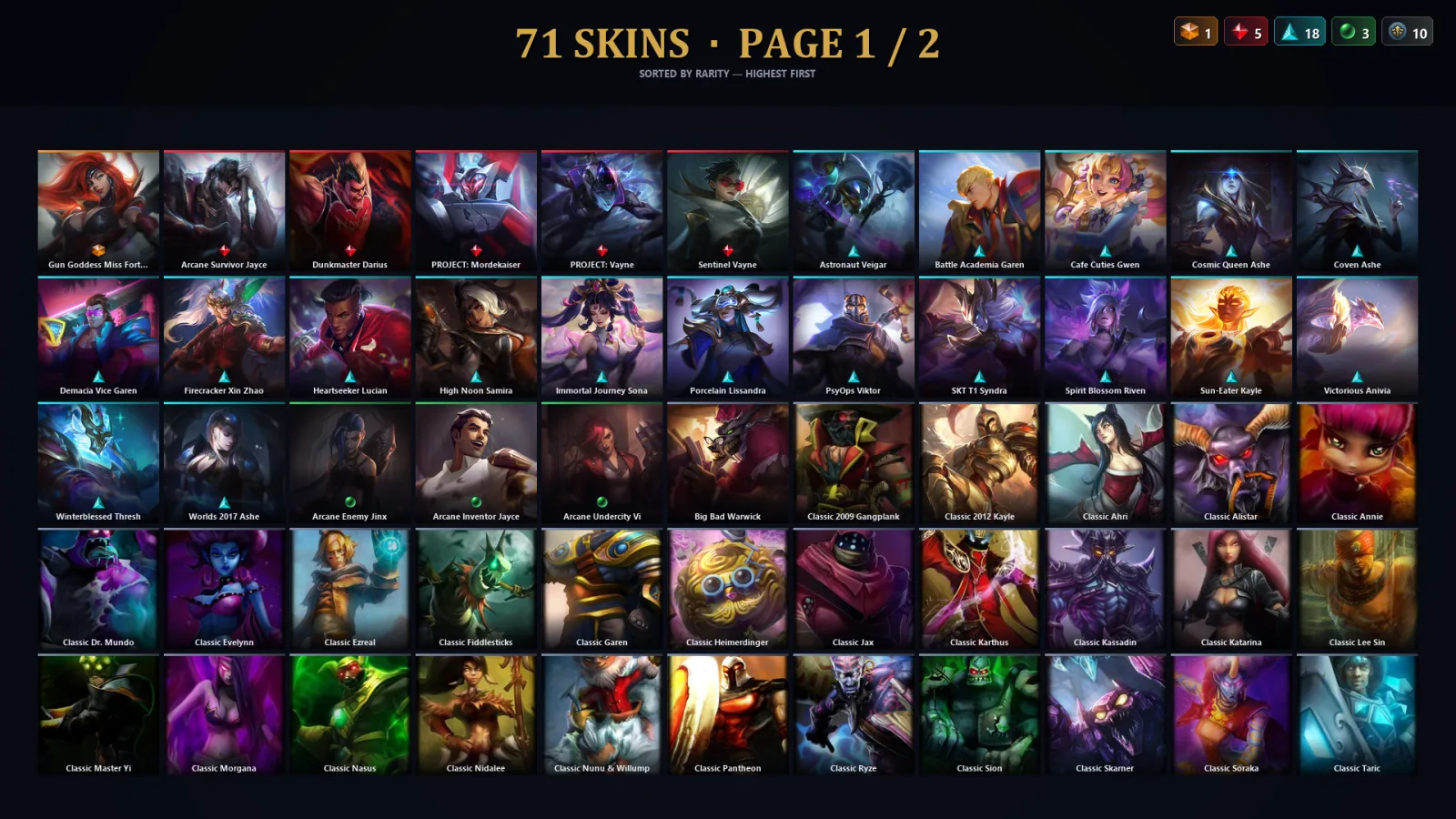 [LoL] | TR | Level 92 | Emerald II | 99 Champions | 39 Skins