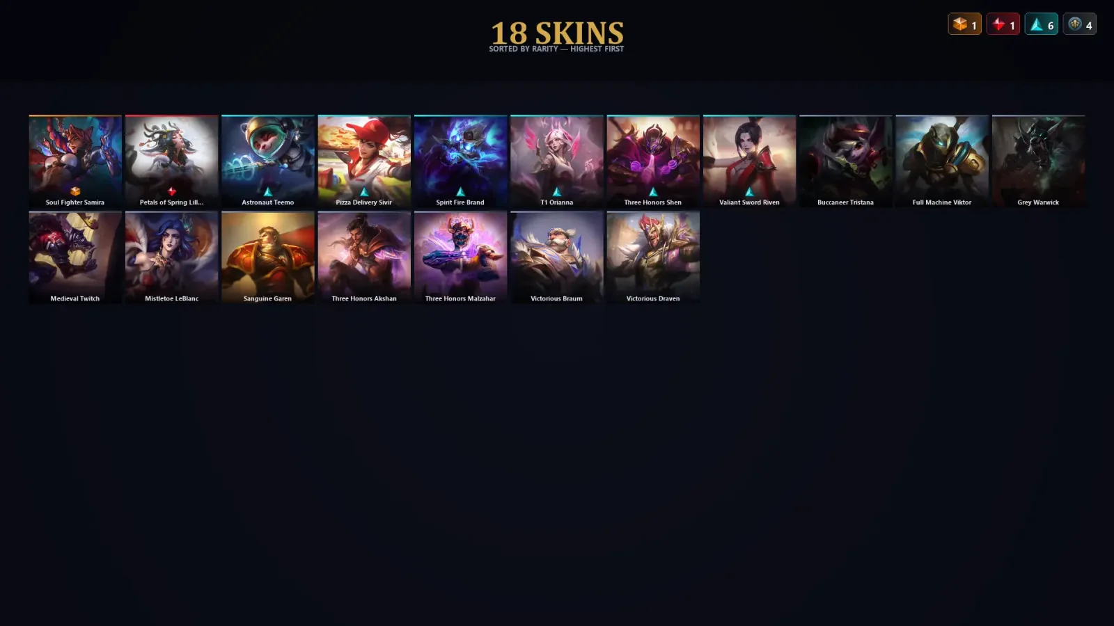 [LoL] | TR | Level 77 | Diamond III | 113 Champions | 18 Skins