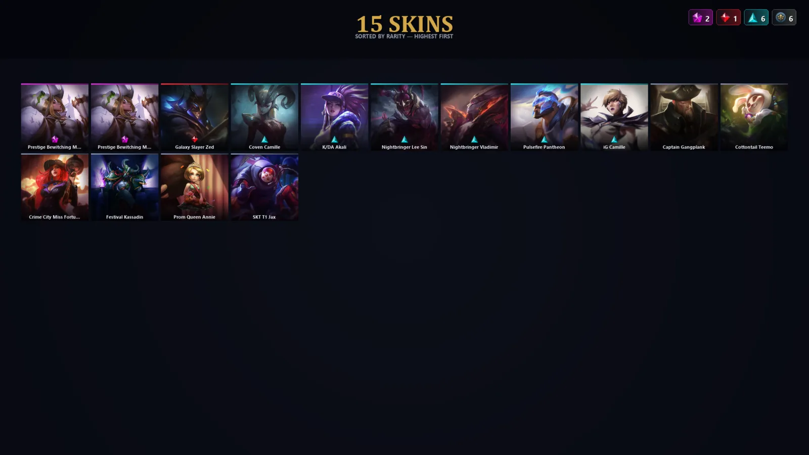 [LoL] | TR | Level 79 | 47 Champions | 15 Skins — LoL account