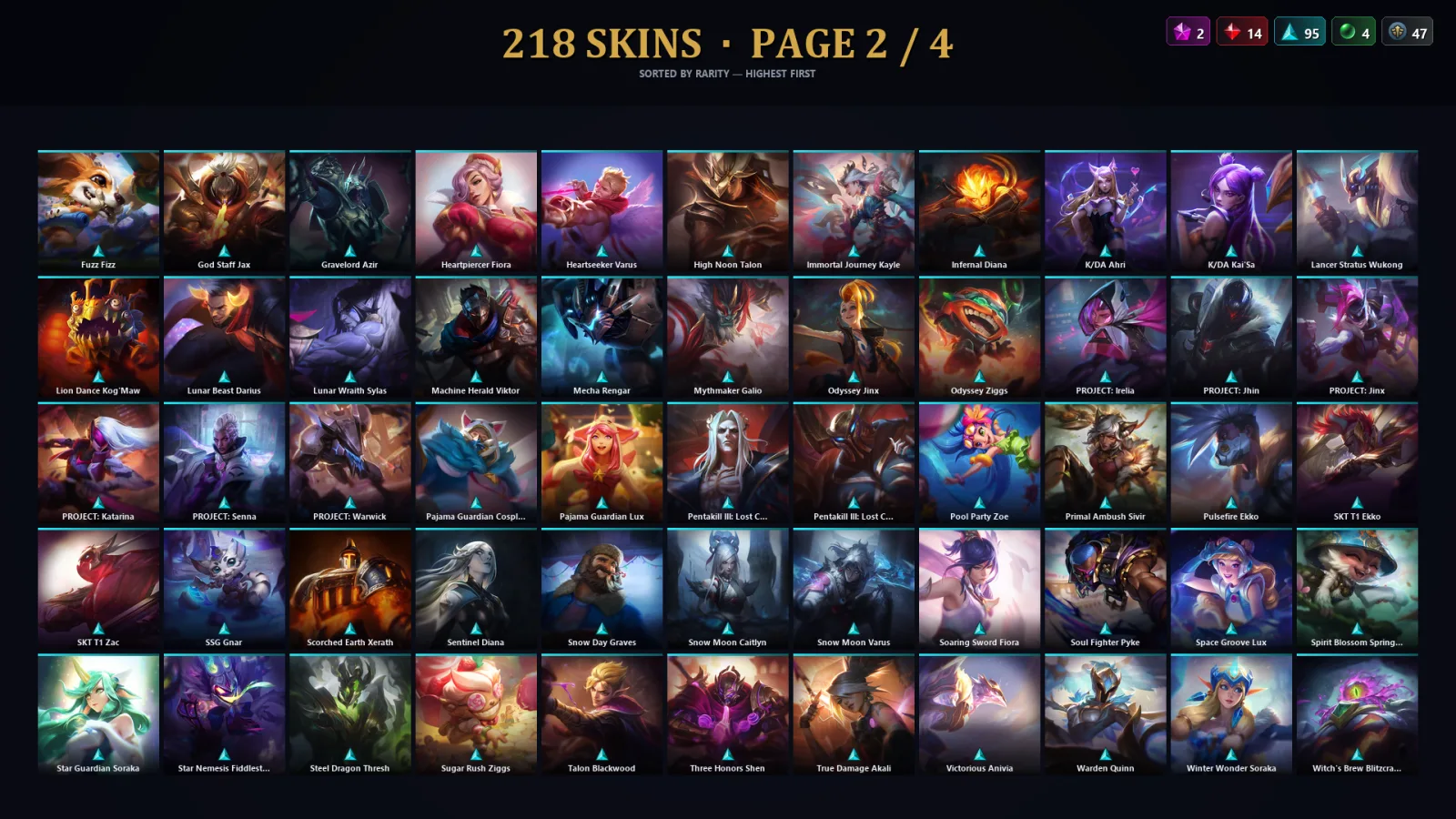 [LoL] | EUW | Level 30 | 173 Champions | 218 Skins | 57,524 BE