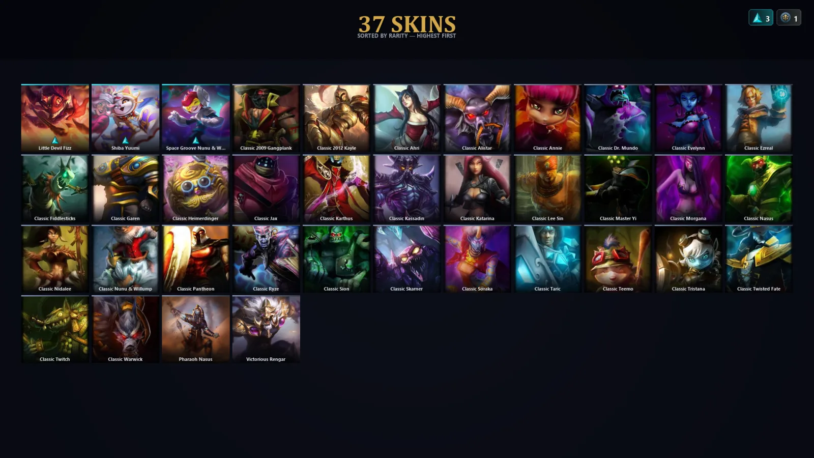 [LoL] | EUW | Level 41 | Diamond I | 43 Champions | 37 Skins | 31,155 BE