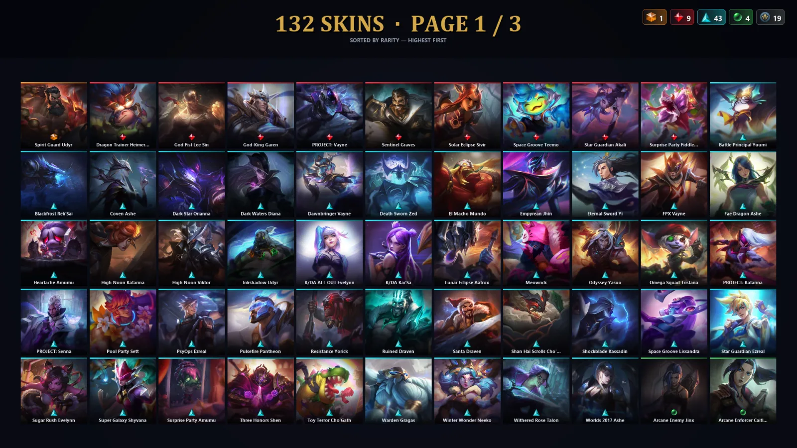 [LoL] | TR | Level 30 | Master | 173 Champions | 100 Skins | 40,337 BE