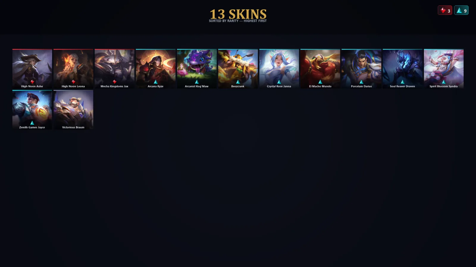 [LoL] | TR | Level 53 | Emerald I | 105 Champions | 13 Skins