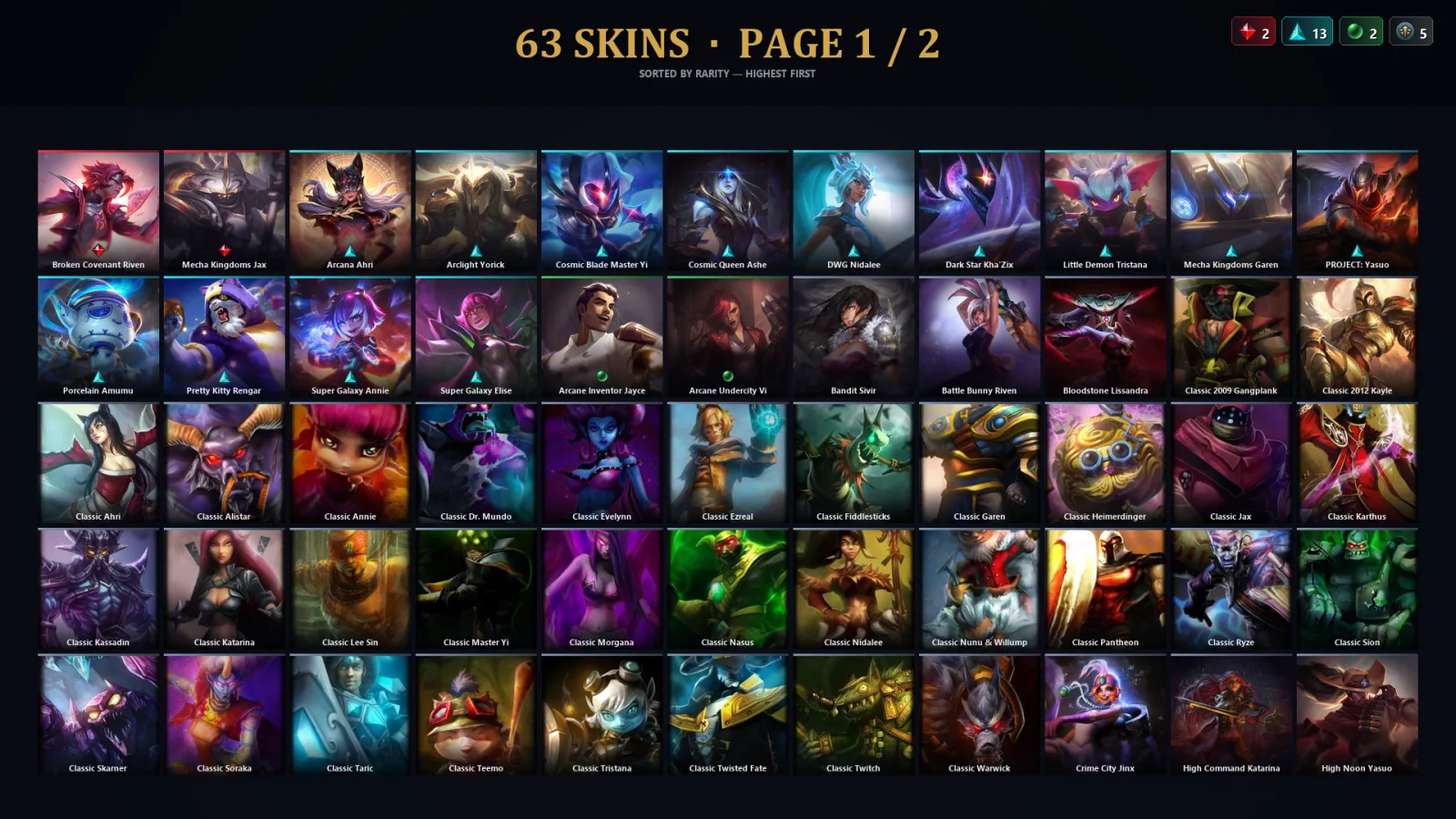 [LoL] | TR | Level 72 | 81 Champions | 31 Skins