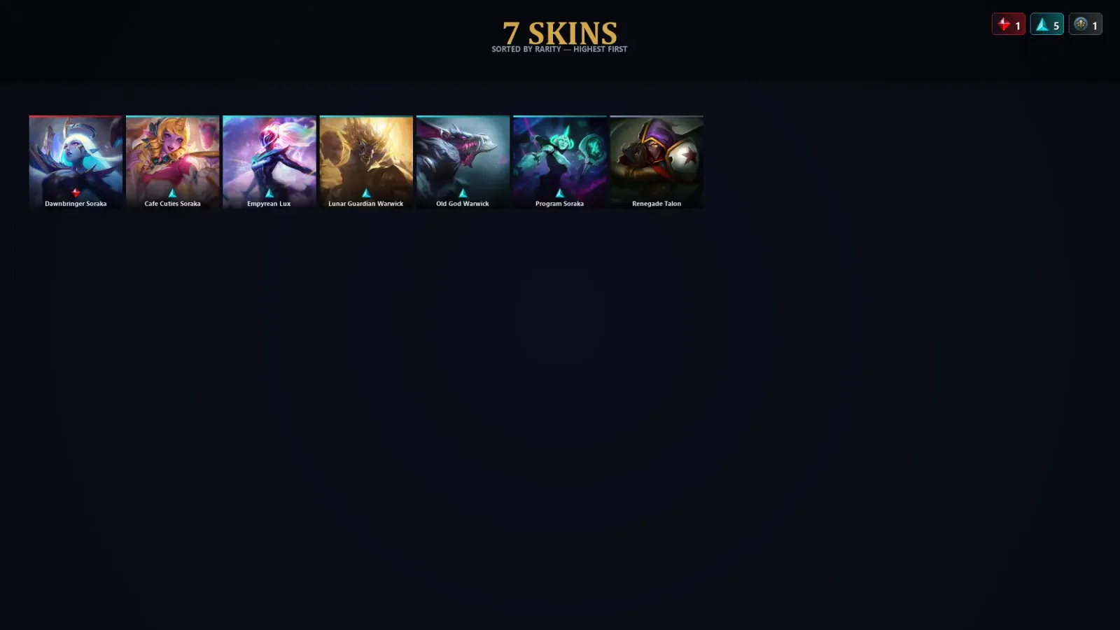[LoL] | TR | Level 58 | 53 Champions | 7 Skins — LoL account