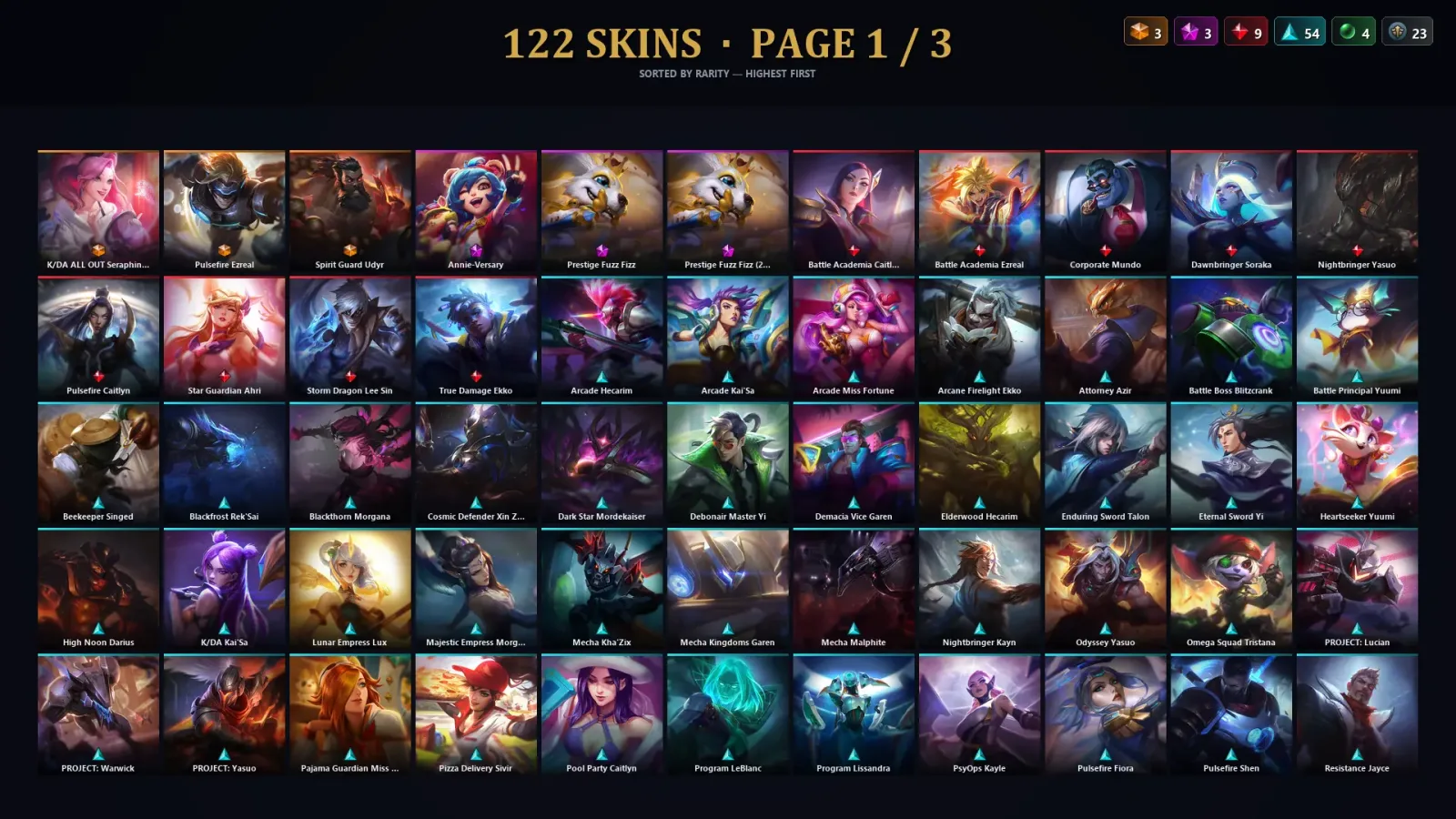 [LoL] | TR | Level 188 | Diamond IV | 111 Champions | 122 Skins | 60,558 BE — LoL account