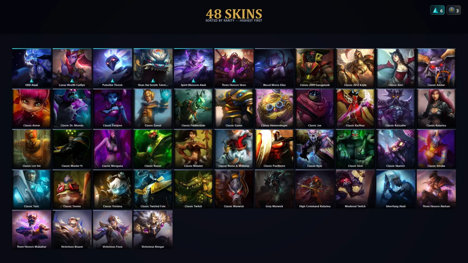 [LoL] | TR | Level 67 | Diamond IV | 134 Champions | 48 Skins
