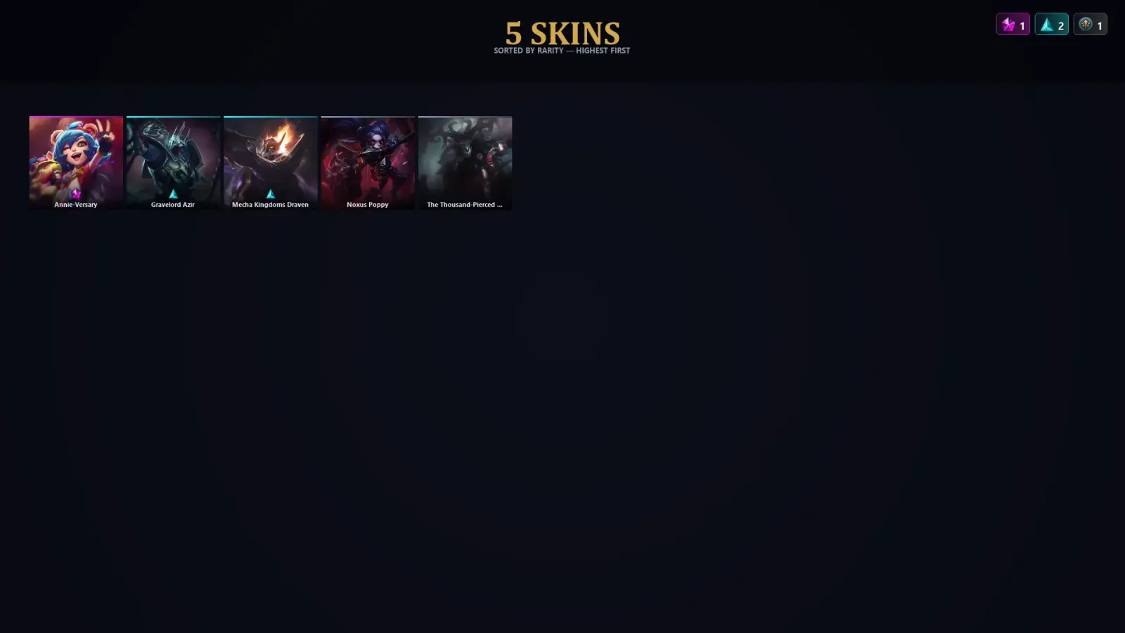 [LoL] | TR | Level 34 | 24 Champions | 5 Skins — LoL account