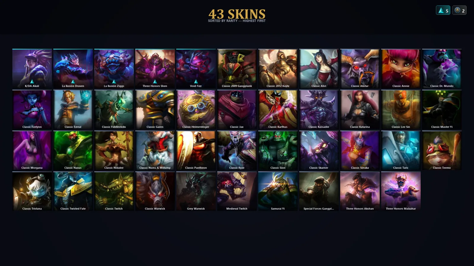 [LoL] | EUW | Level 30 | Master | 41 Champions | 11 Skins | 43,455 BE