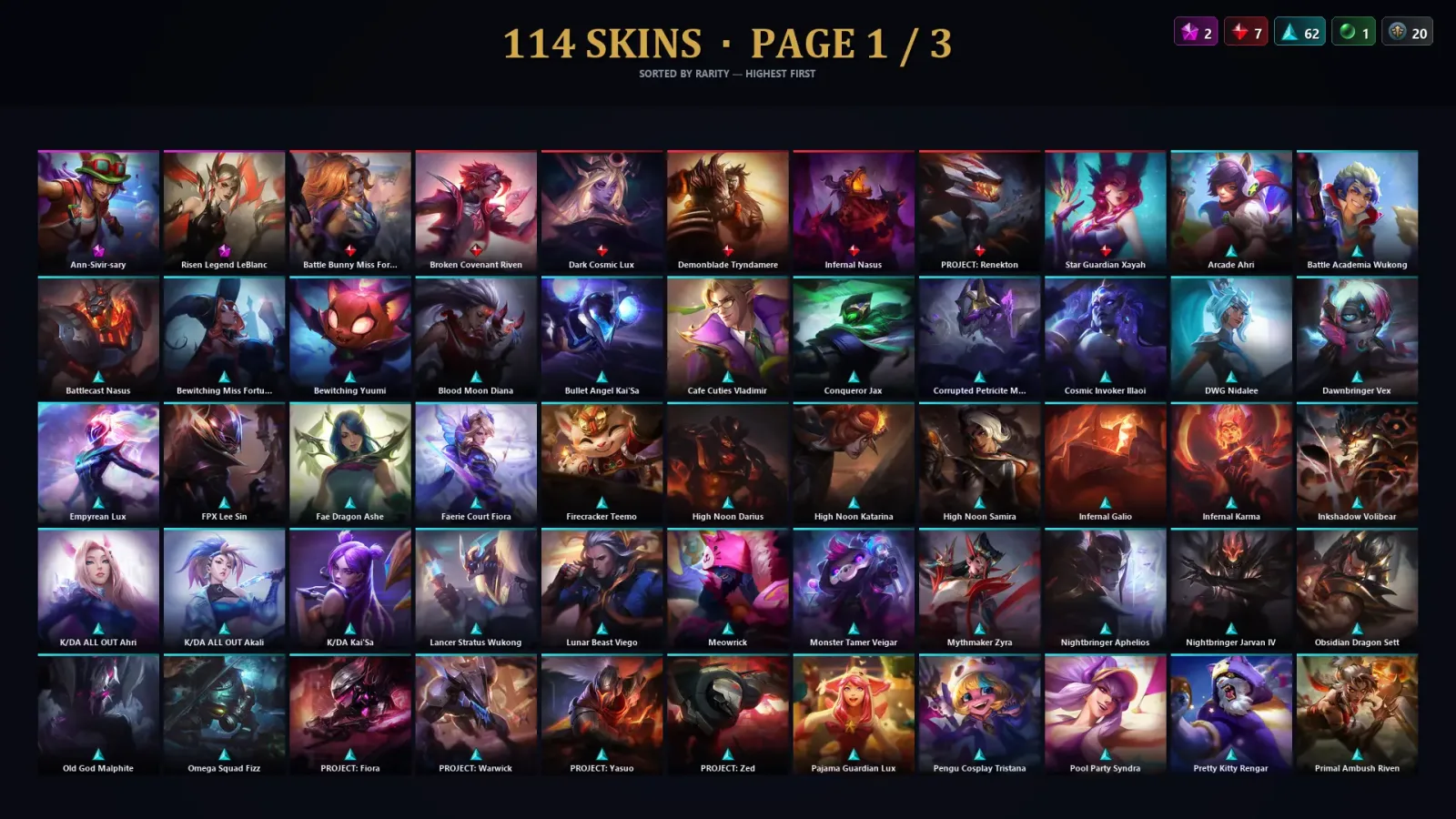 [LoL] | TR | Level 246 | Gold IV | 146 Champions | 114 Skins — LoL account