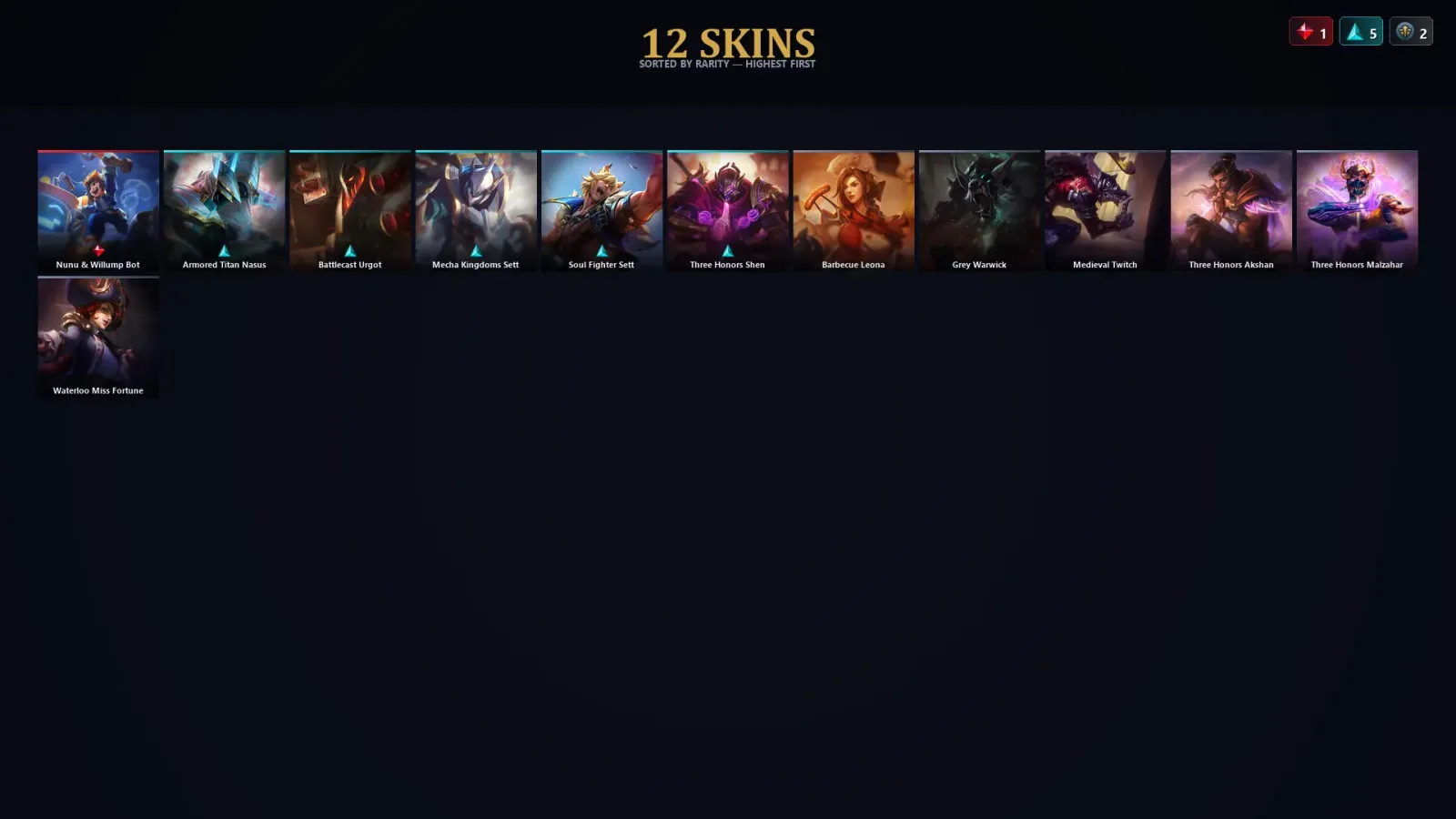 [LoL] | TR | Level 58 | Silver I | 110 Champions | 12 Skins