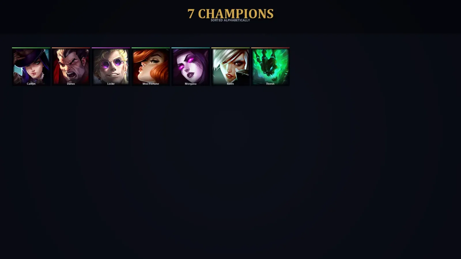 [LoL] | TR | Level 30 | 7 Champions | 20,630 BE