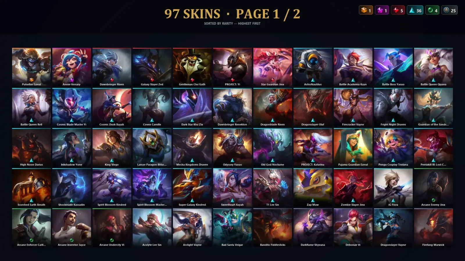 [LoL] | TR | Level 390 | Diamond IV | 172 Champions | 97 Skins | 66,298 BE — LoL account
