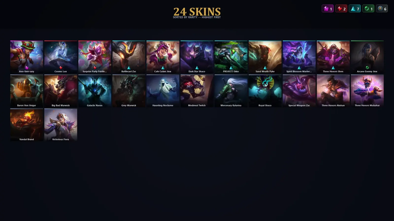 [LoL] | EUW | Level 50 | 49 Champions | 24 Skins | 39,405 BE