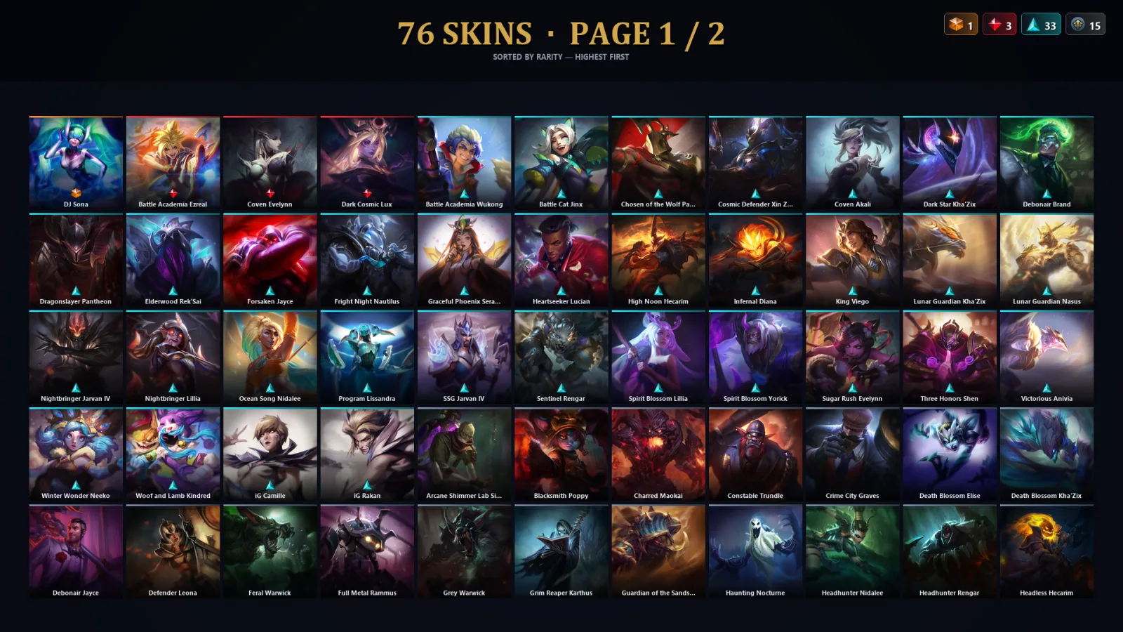 [LoL] | EUW | Level 30 | Master | 173 Champions | 76 Skins | 21,850 BE — LoL account