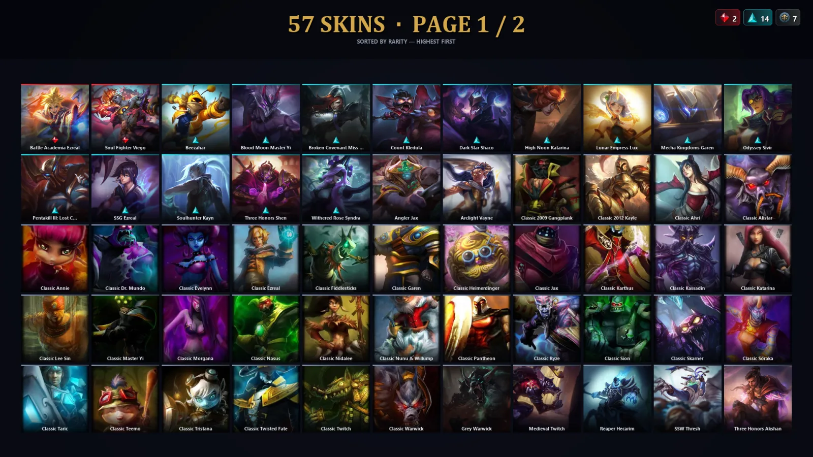 [LoL] | TR | Level 81 | Diamond IV | 64 Champions | 25 Skins | 10,857 BE