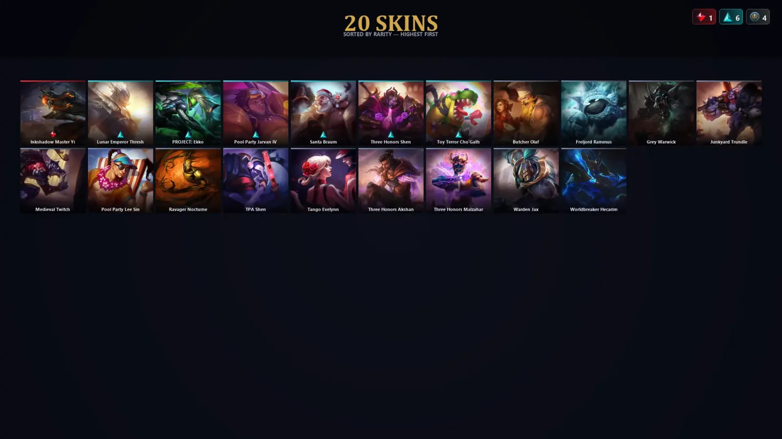 [LoL] | EUW | Level 61 | Bronze III | 126 Champions | 20 Skins
