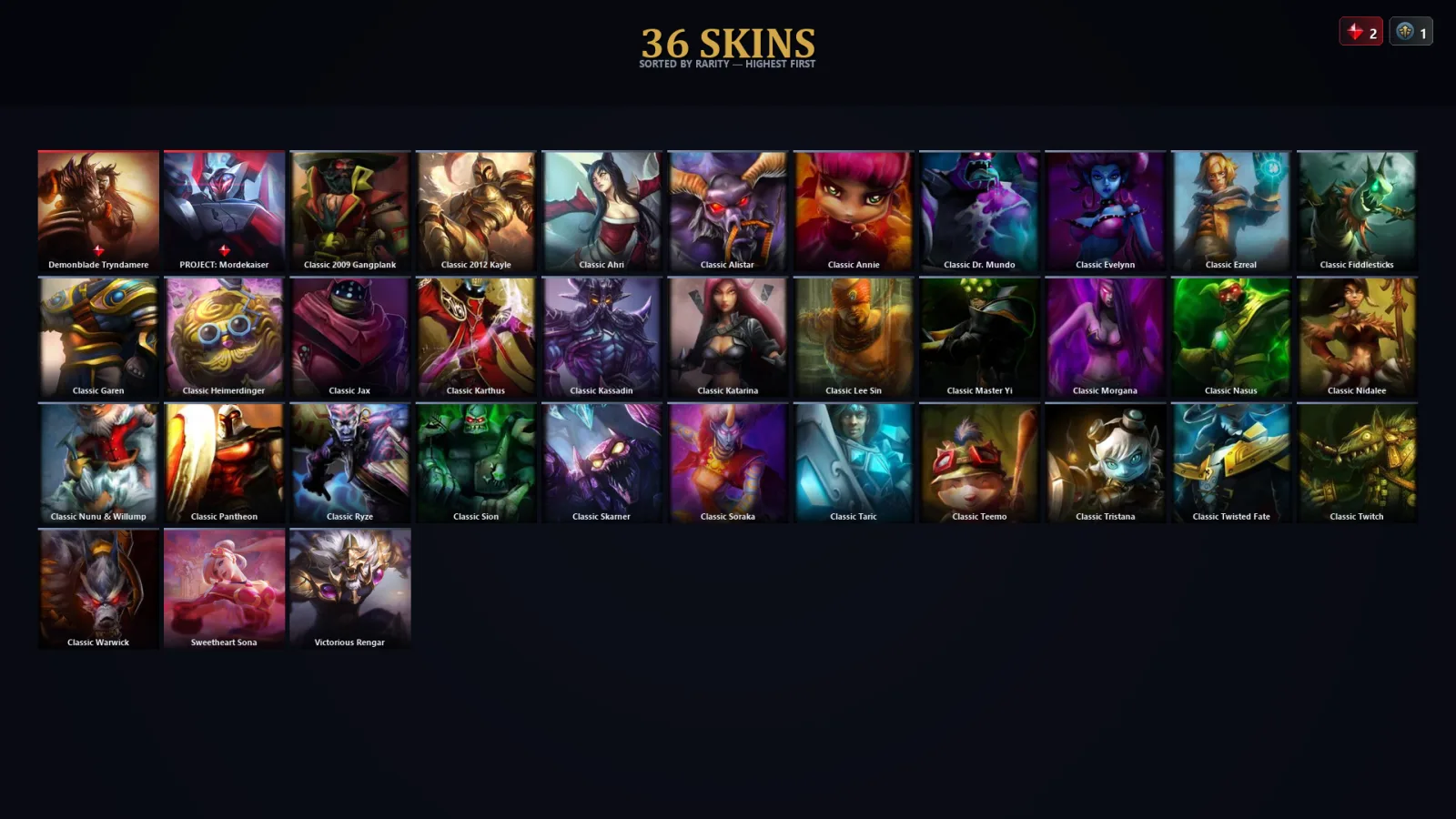[LoL] | EUW | Level 55 | Platinum I | 71 Champions | 4 Skins