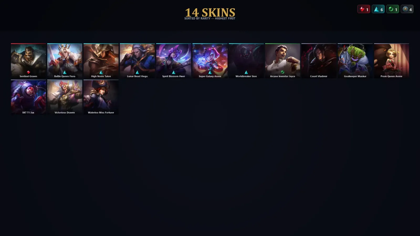 [LoL] | TR | Level 47 | Gold II | 75 Champions | 14 Skins