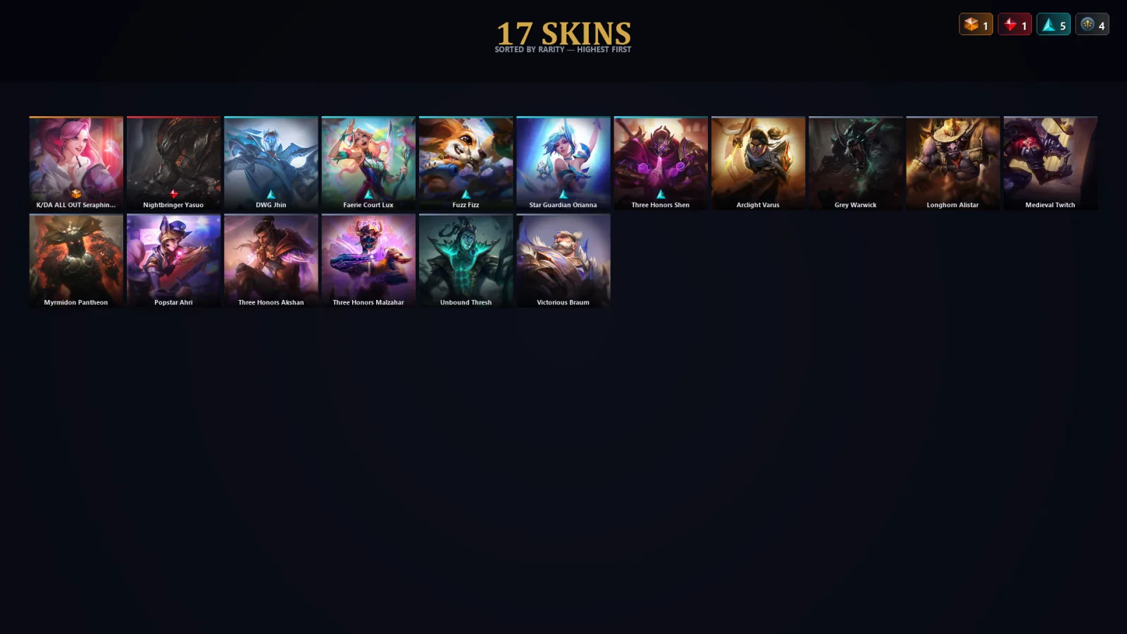 [LoL] | EUW | Level 81 | Platinum II | 83 Champions | 17 Skins — LoL account