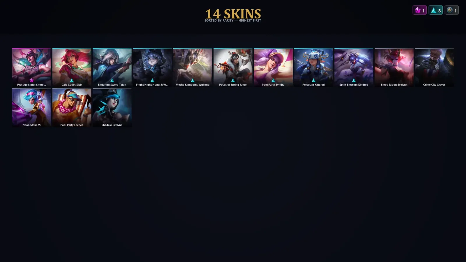 [LoL] | EUW | Level 30 | Master | 45 Champions | 14 Skins | 19,090 BE