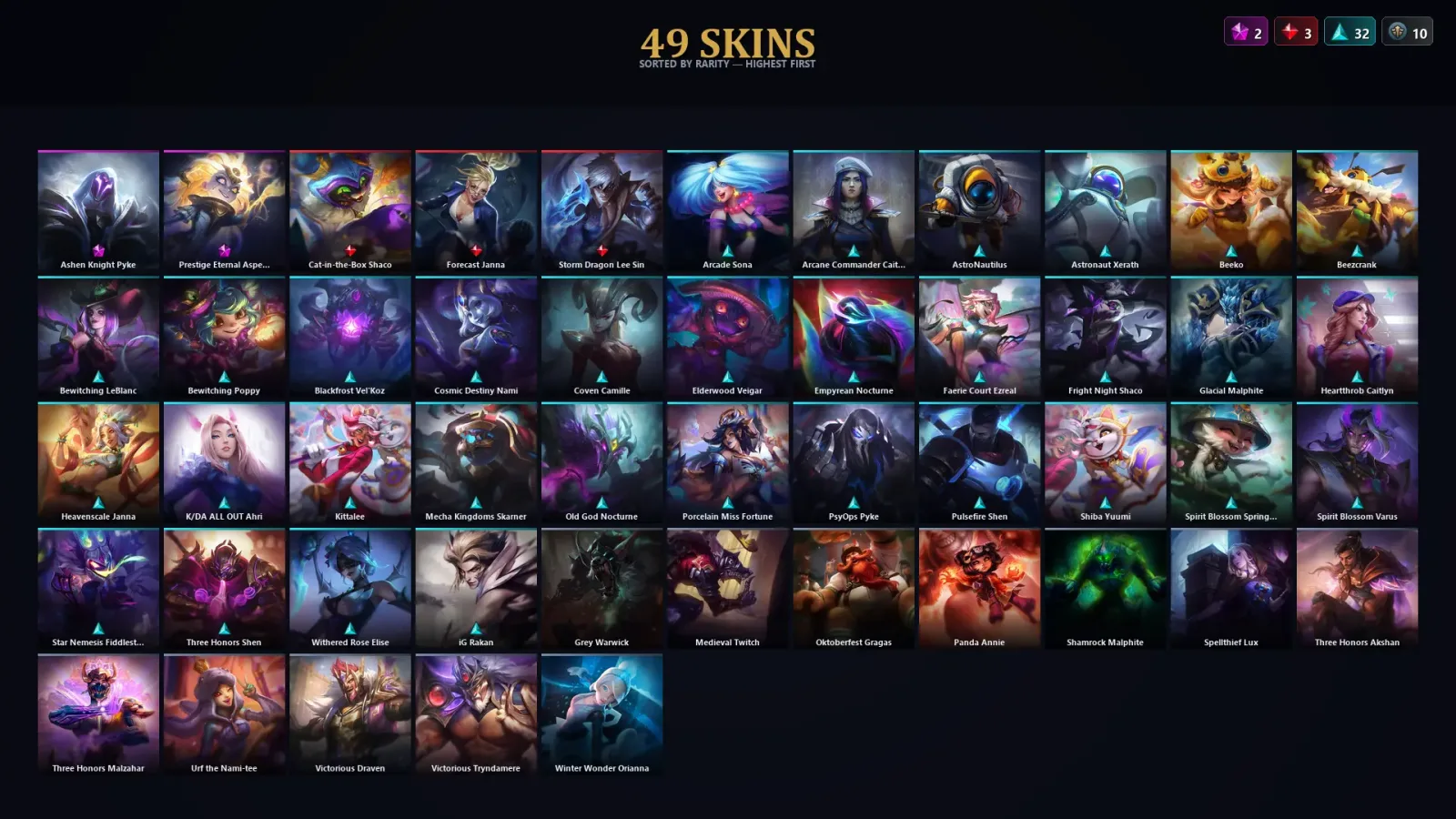[LoL] | TR | Level 30 | Master | 93 Champions | 49 Skins | 49,595 BE