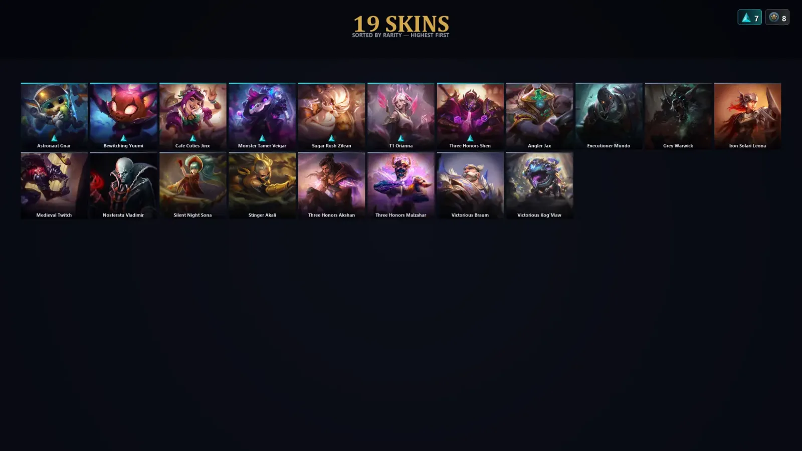 [LoL] | EUW | Level 60 | Diamond IV | 87 Champions | 19 Skins | 27,706 BE — LoL account