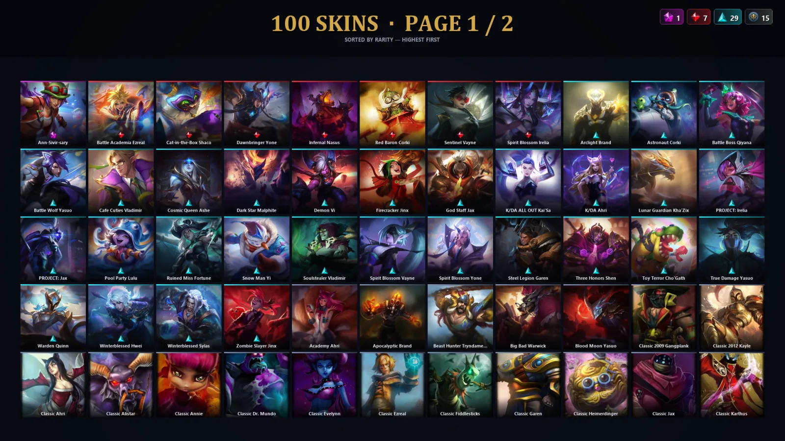 [LoL] | TR | Level 30 | Master | 173 Champions | 68 Skins | 143,744 BE