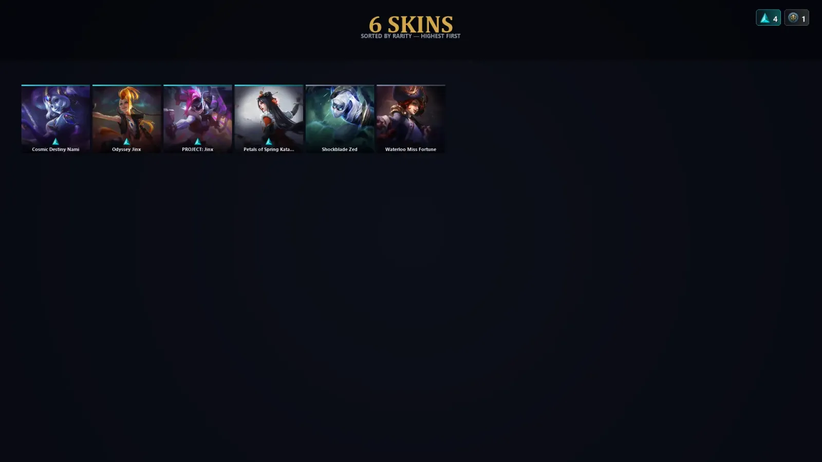 [LoL] | EUW | Level 85 | Diamond I | 44 Champions | 6 Skins | 25,631 BE