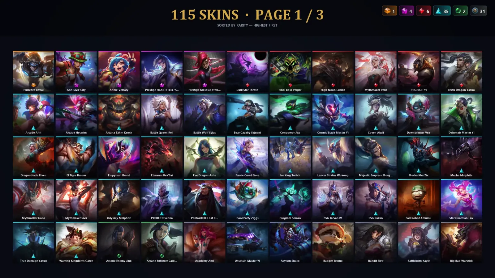 [LoL] | TR | Level 187 | Silver IV | 157 Champions | 115 Skins | 11,293 BE — LoL account