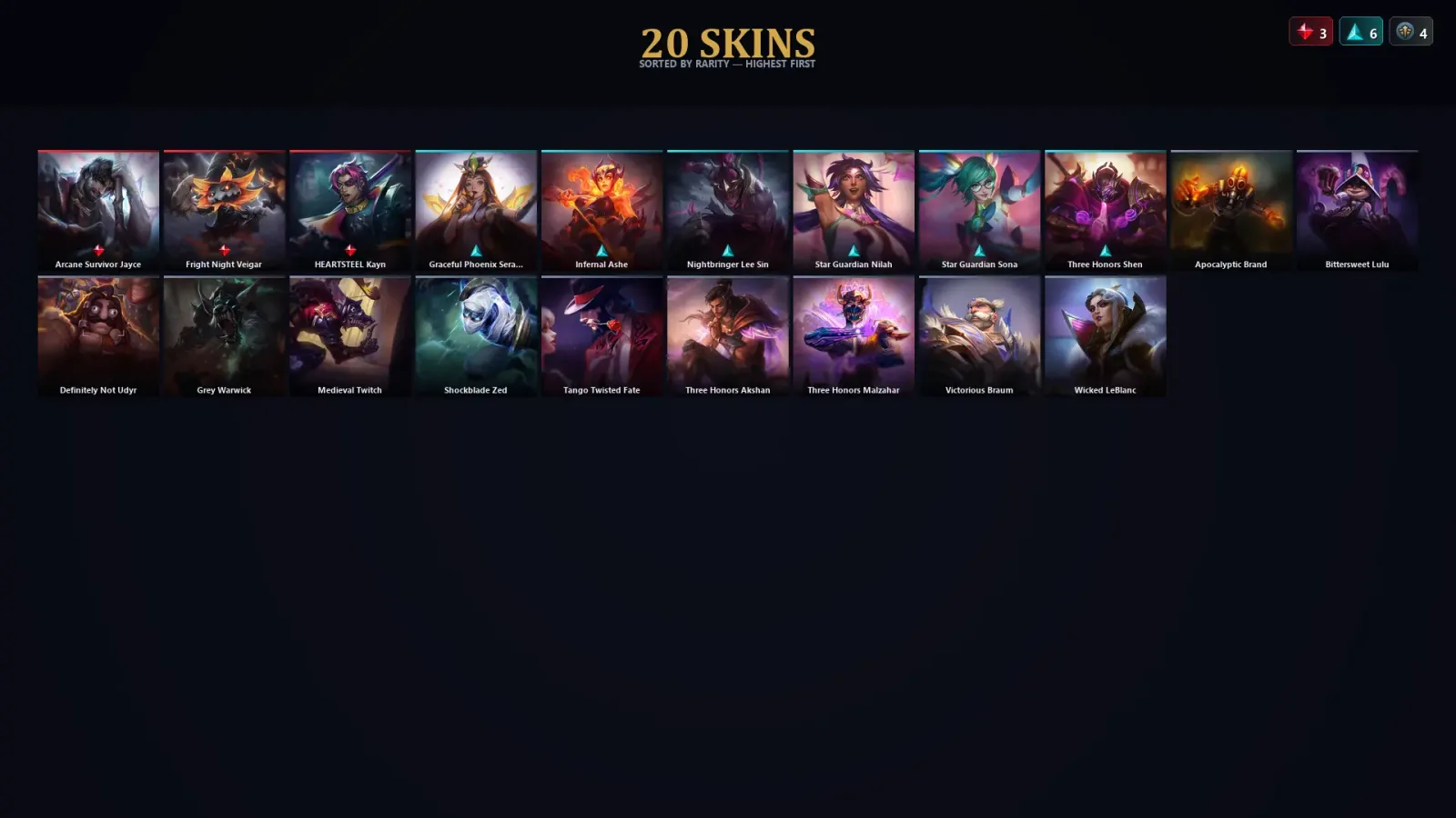 [LoL] | TR | Level 67 | Emerald I | 145 Champions | 20 Skins