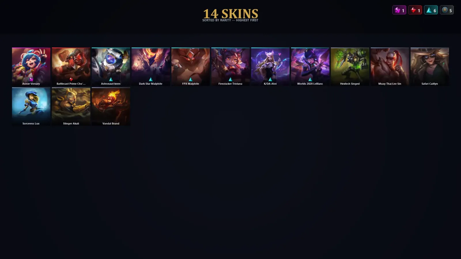 [LoL] | TR | Level 50 | Silver III | 56 Champions | 14 Skins — LoL account