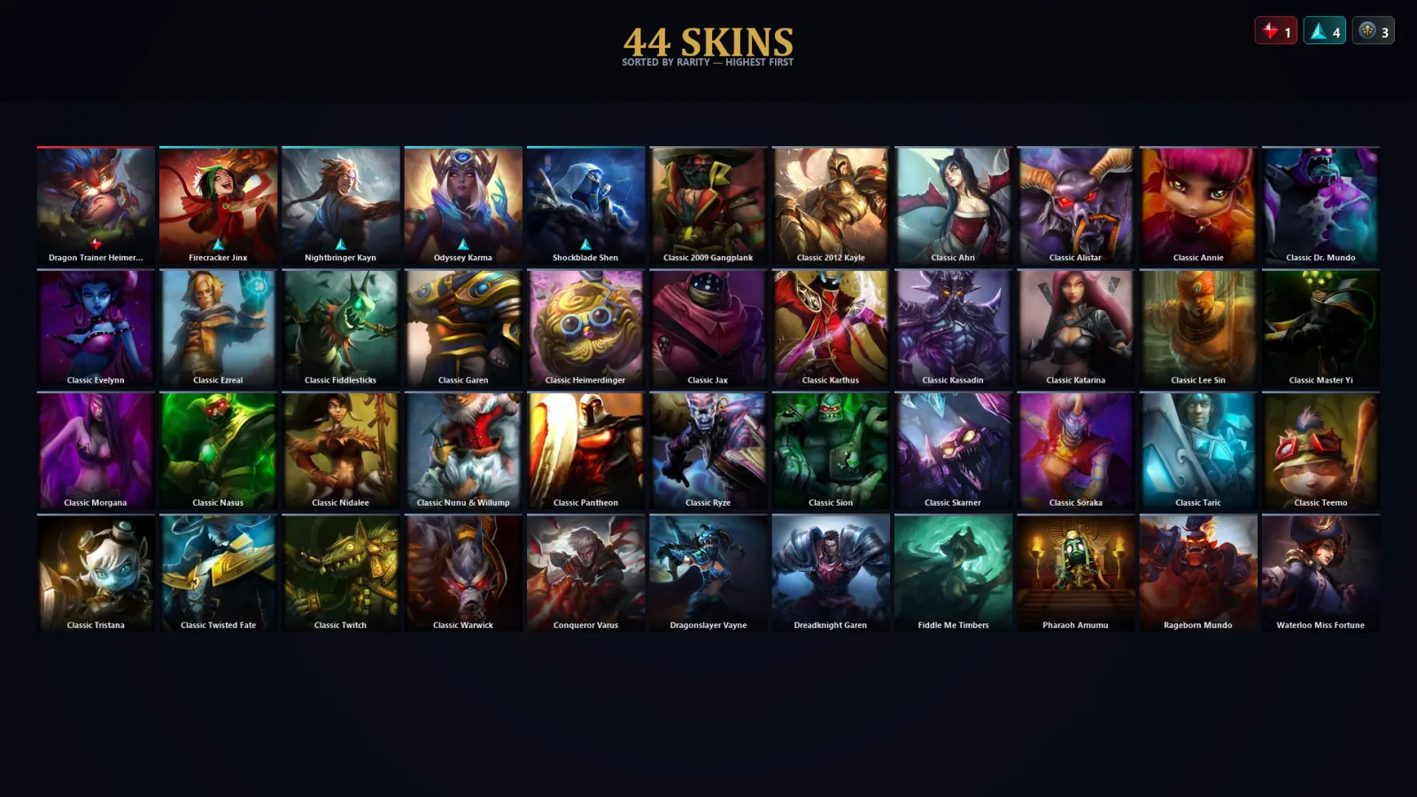 [LoL] | TR | Level 91 | Bronze I | 50 Champions | 12 Skins | 15,400 BE