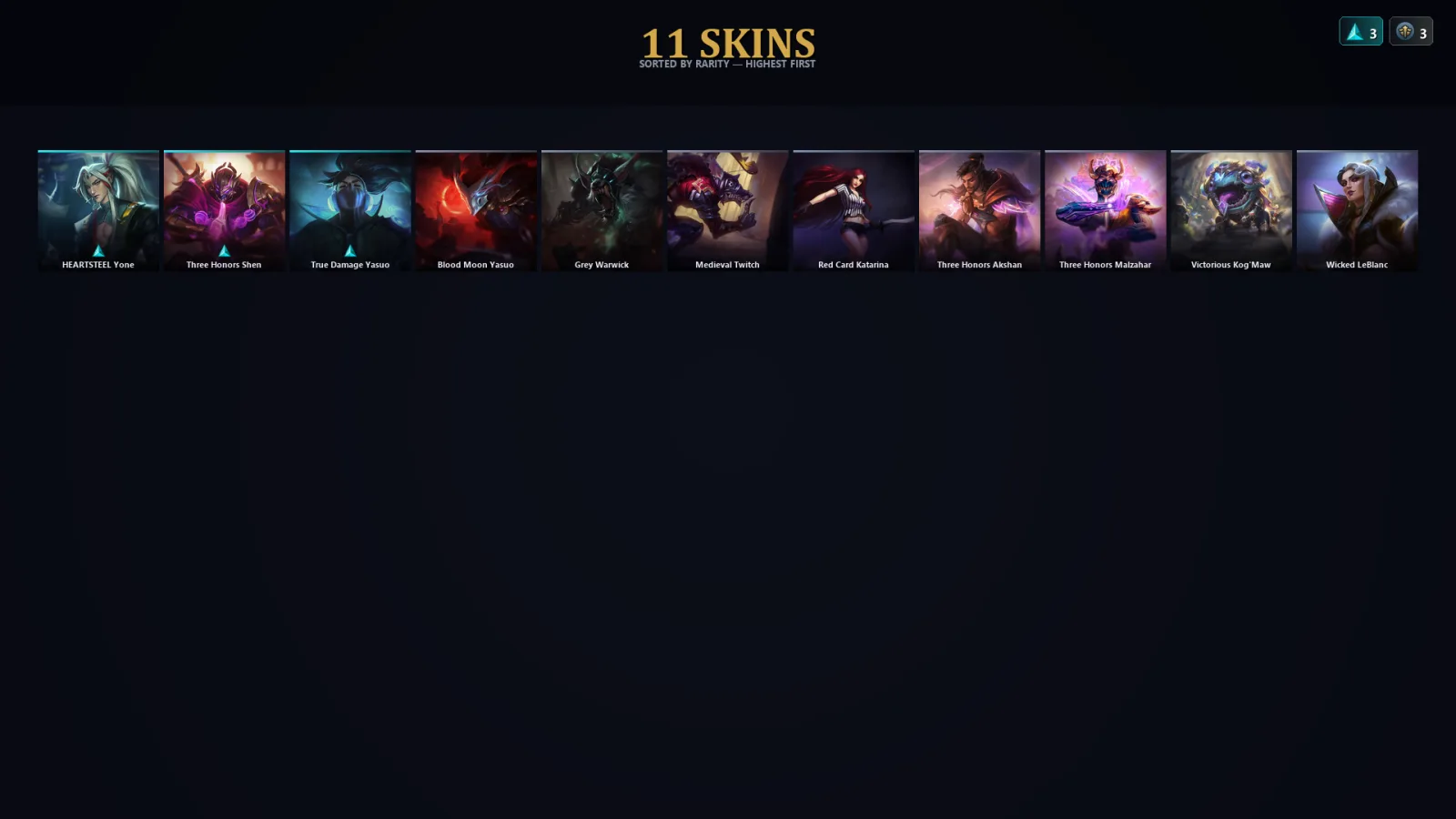 [LoL] | EUW | Level 43 | Diamond III | 52 Champions | 11 Skins | 10,059 BE