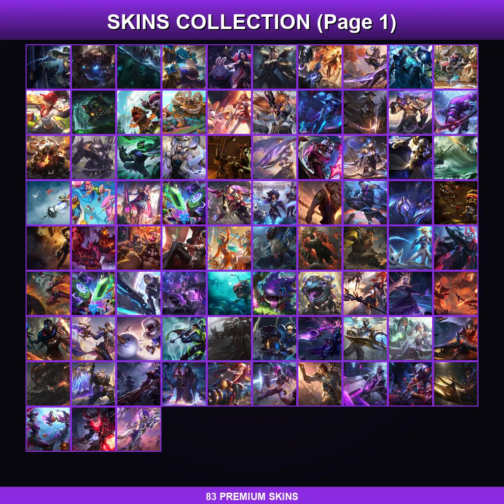VN | Lv157 | Gold II | 83 Skin | 172 Champ