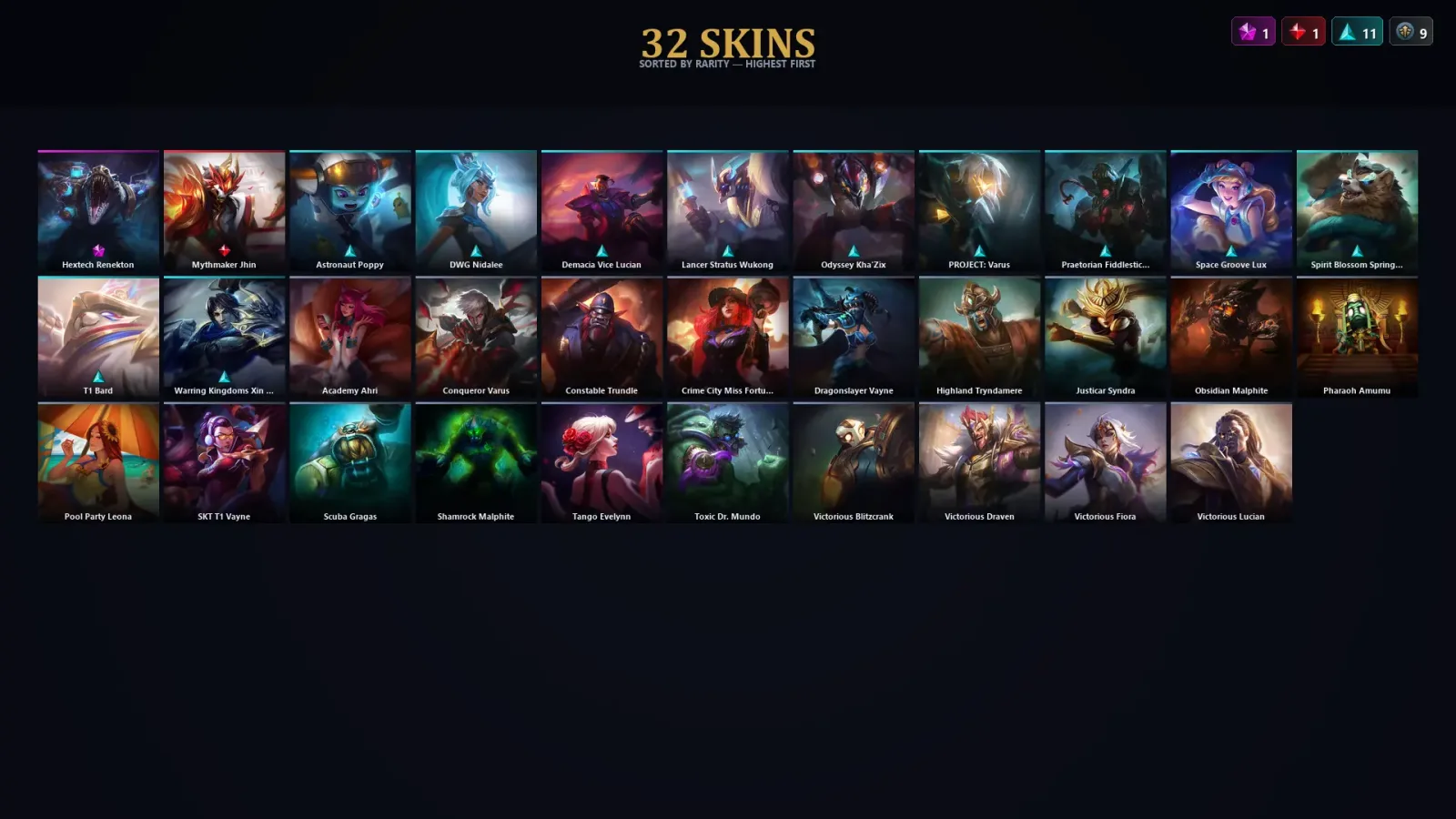 [LoL] | EUW | Level 70 | Gold IV | 99 Champions | 32 Skins | 26,697 BE — LoL account