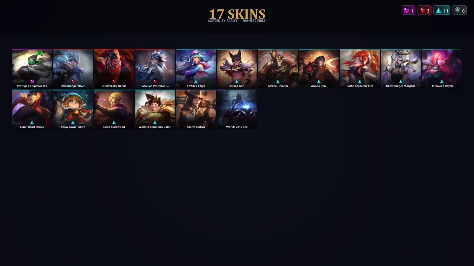 [LoL] | TR | Level 38 | 40 Champions | 17 Skins