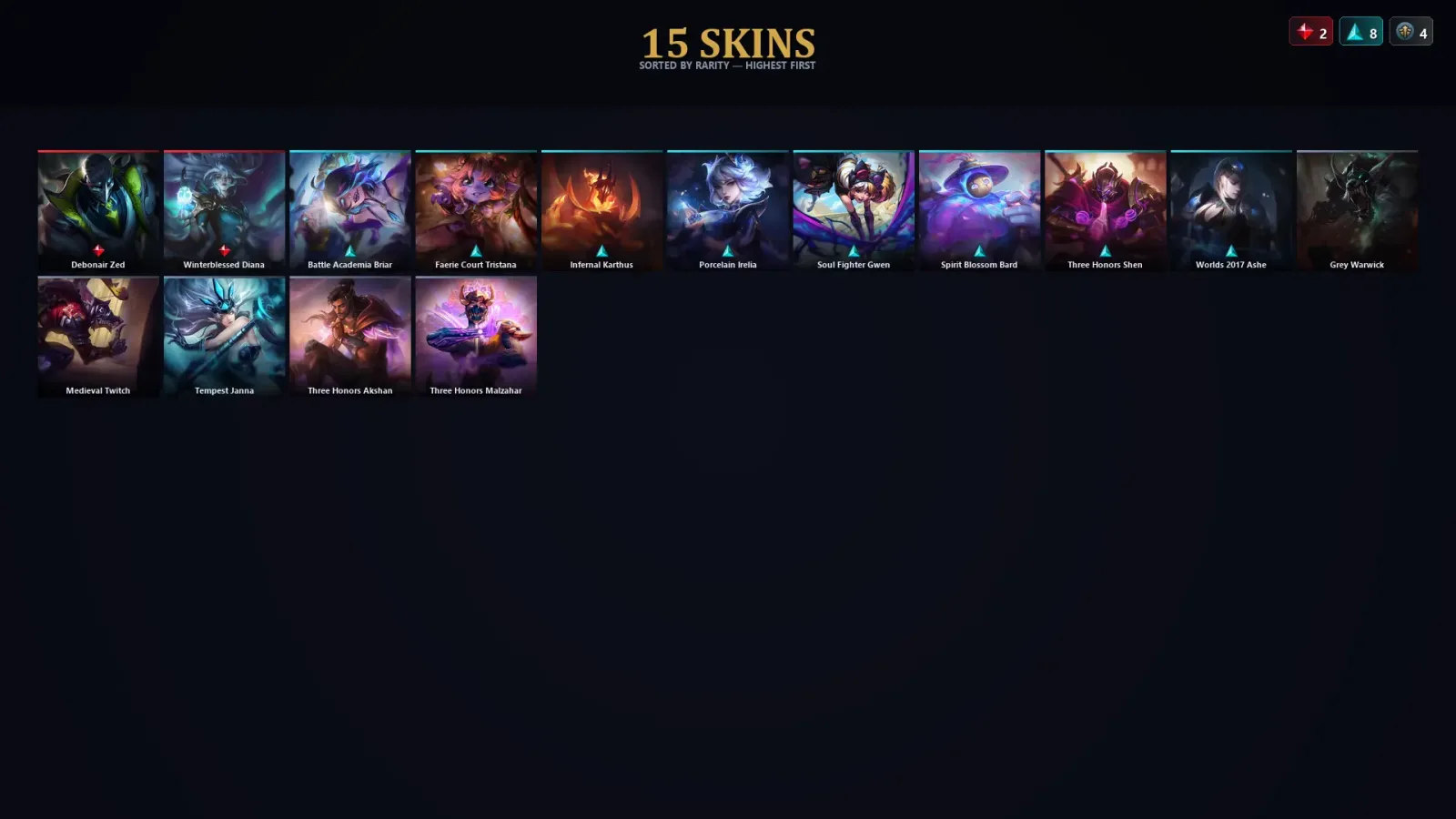 [LoL] | TR | Level 34 | Iron IV | 59 Champions | 15 Skins | 18,281 BE