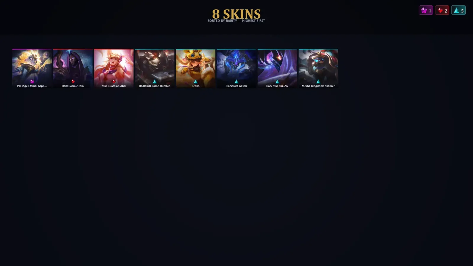 [LoL] | TR | Level 30 | 22 Champions | 8 Skins | 67,985 BE