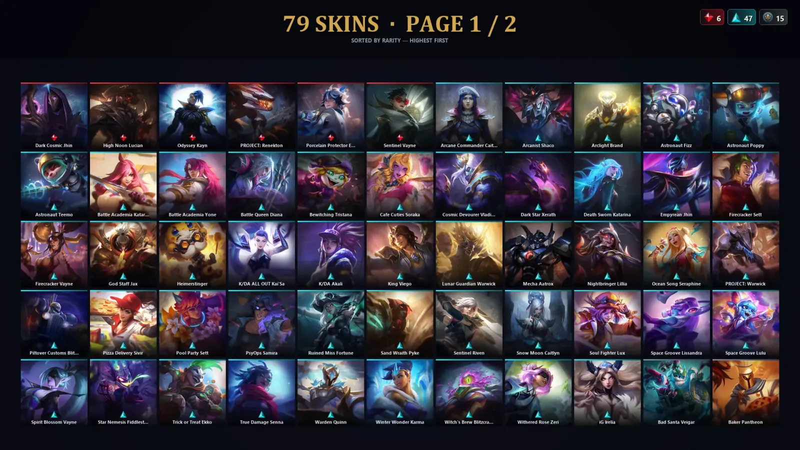 [LoL] | TR | Level 249 | Gold II | 172 Champions | 79 Skins | 14,402 BE — LoL account