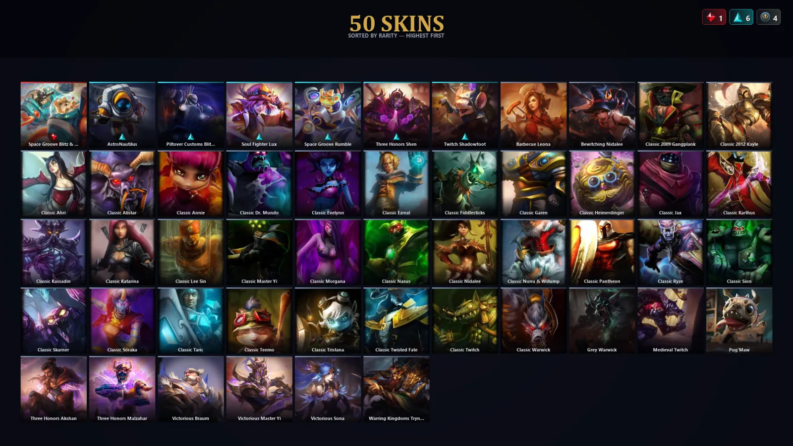 [LoL] | EUW | Level 45 | Diamond II | 109 Champions | 50 Skins