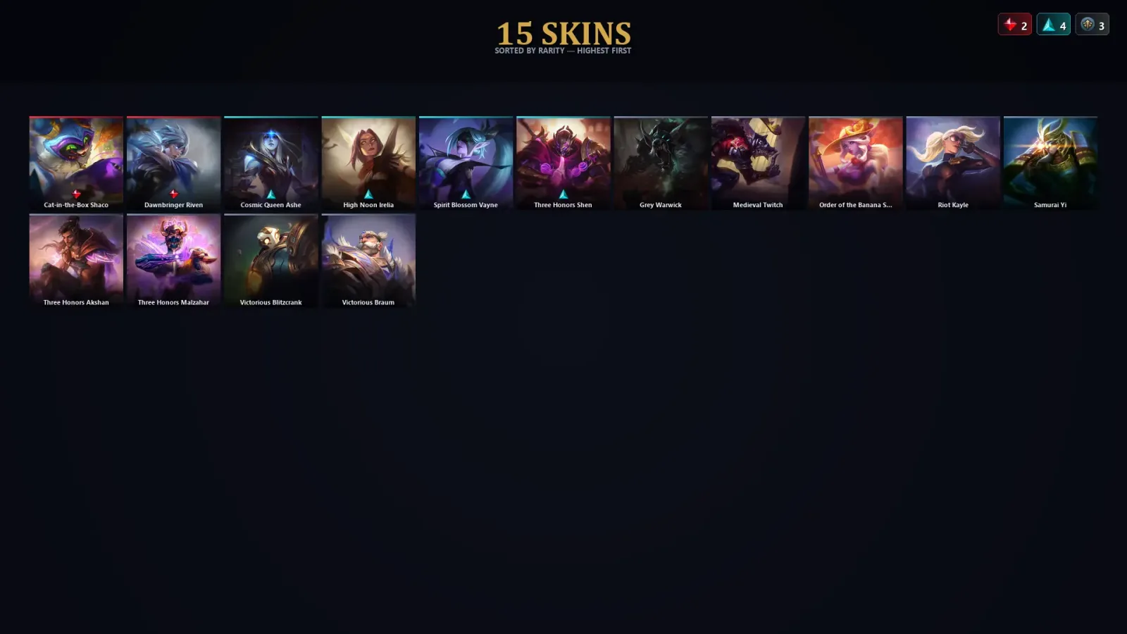 [LoL] | TR | Level 55 | Diamond II | 45 Champions | 15 Skins — LoL account