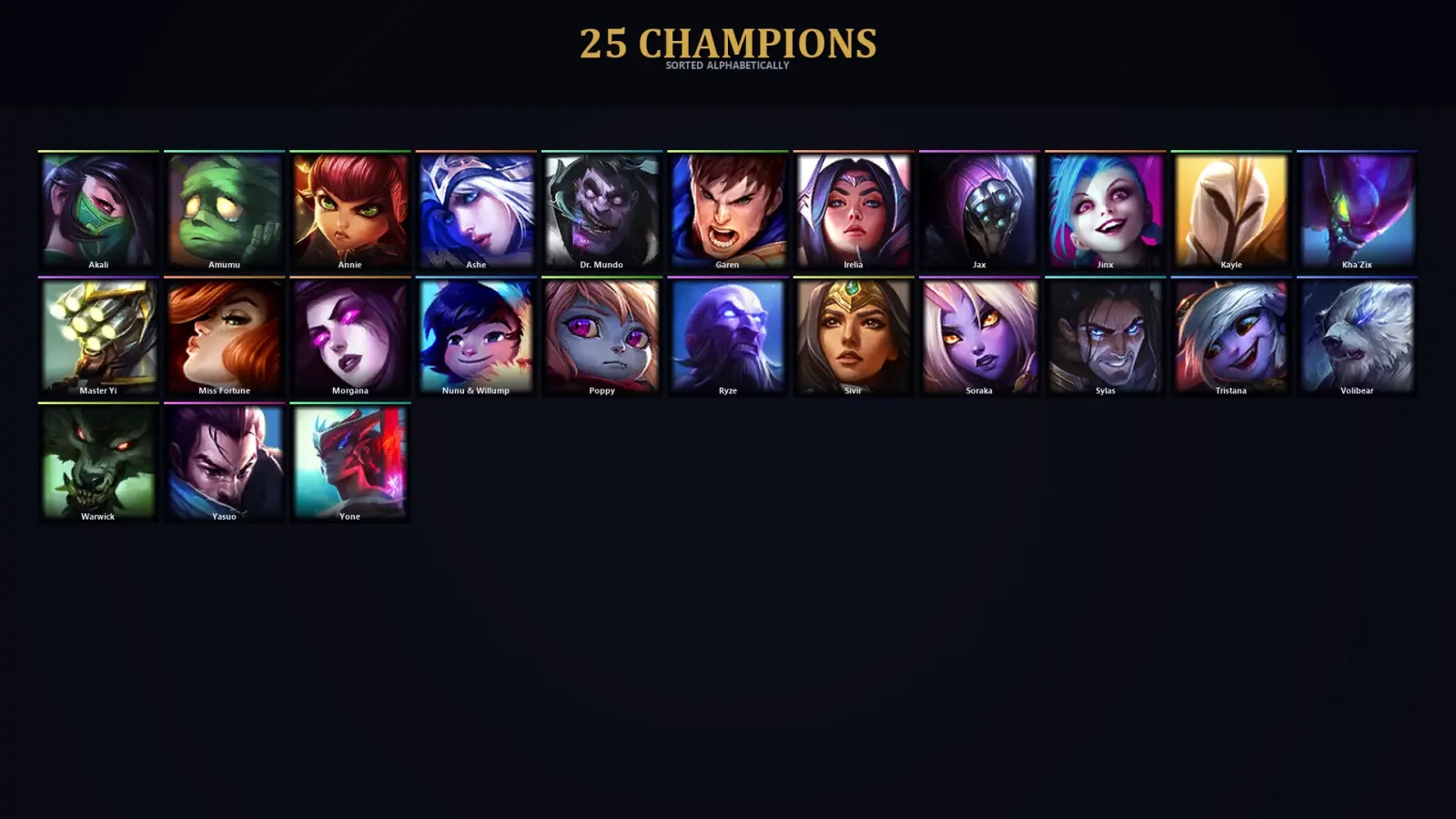 [LoL] | EUW | Level 31 | 25 Champions