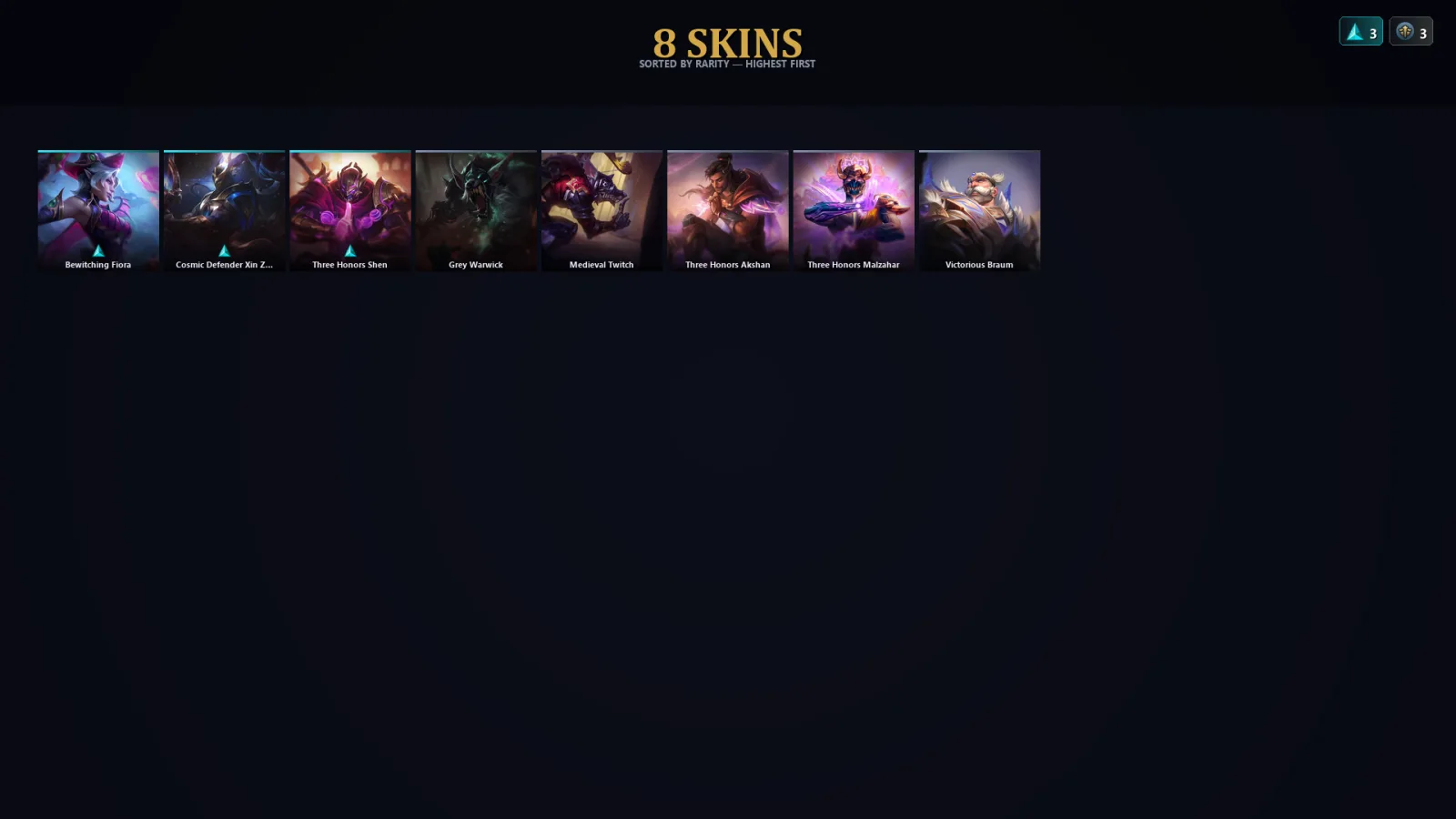 [LoL] | TR | Level 50 | Gold III | 95 Champions | 8 Skins