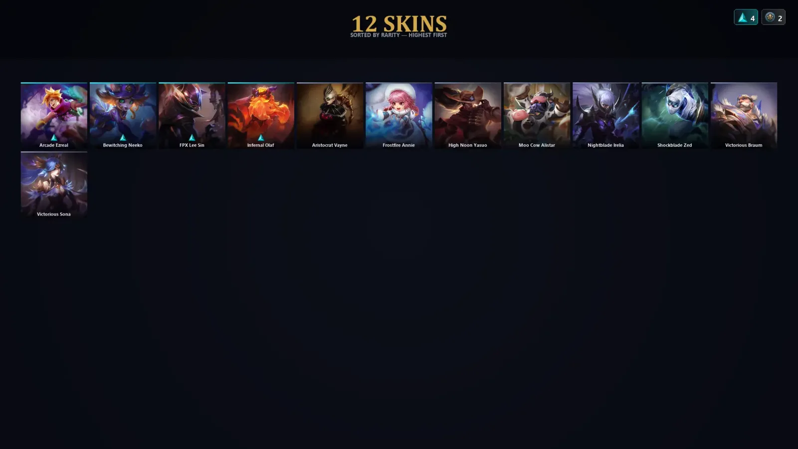 [LoL] | TR | Level 49 | Emerald I | 50 Champions | 12 Skins — LoL account