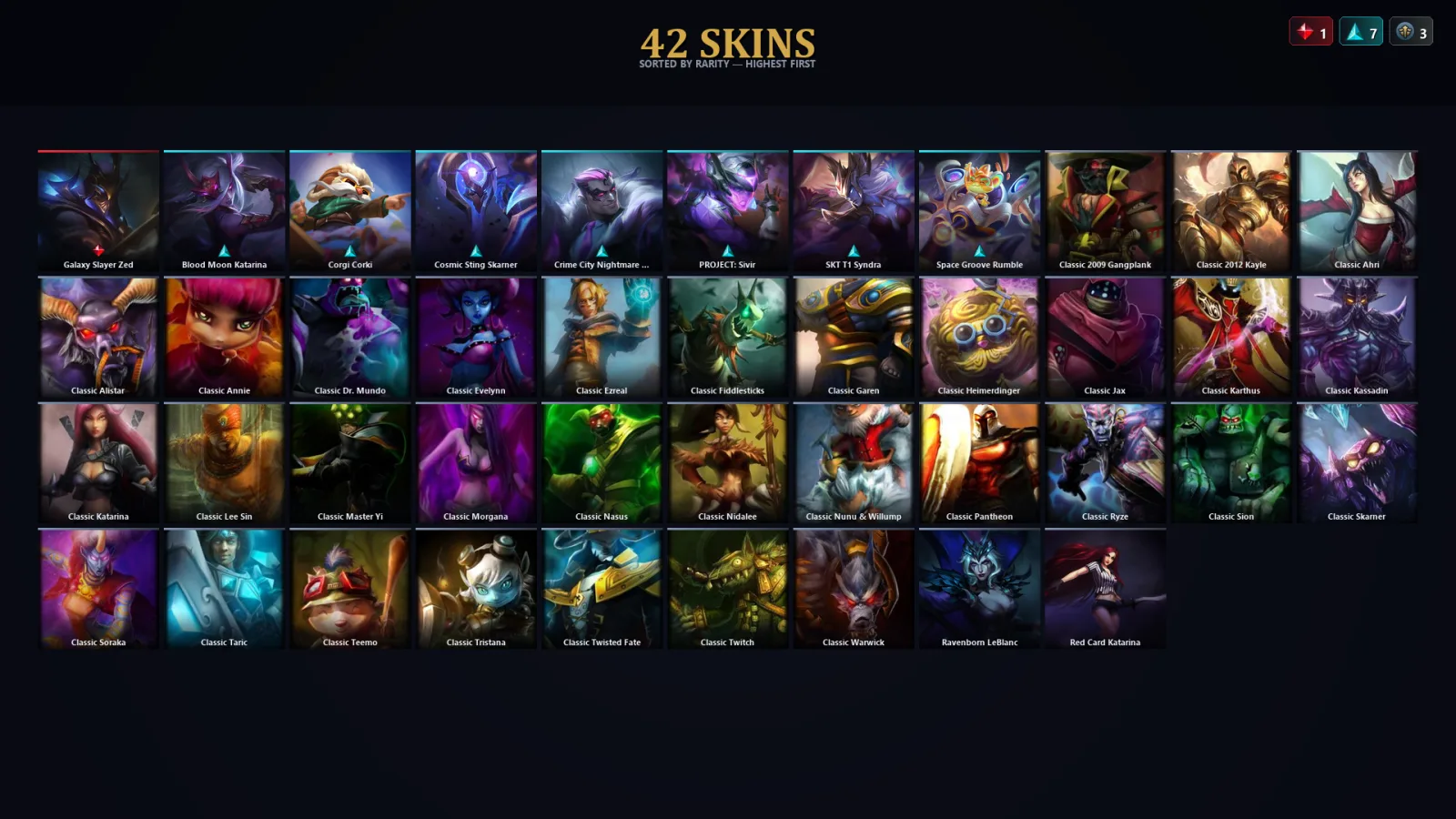 [LoL] | EUW | Level 31 | 87 Champions | 10 Skins