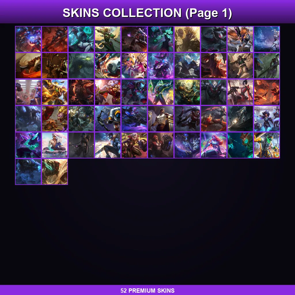 TR | Pulsefire Ekko | Cosmic Destiny Nami | Spirit Blossom Darius | Spirit Blossom Yasuo | 52 Skin | 95 Champ | Lv65